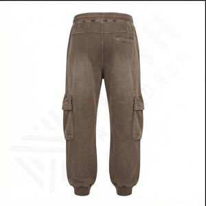 Custom High Quality Drawstring Man Black Loose Oversize Zipper Open Bottom Baggy Nylon Polyester Track Pants Men <b>Winter</b> <b>Trousers</b> - Product Image 3