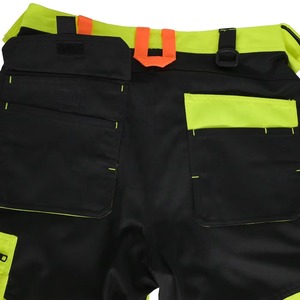 Hi Vis <b>Work</b> Pants Reflective Multi Pocket Safety Trousers For <b>Construction</b> And Industrial Workwear Durable Design - Product Image 6