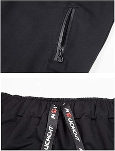 Conjunto Deportivo Transpirable para Hombre, Negro, Manga Larga, Cierre de Cremallera, Cuello Alto, Ropa Deportiva para Entrenamiento, Otoño, Corte Regular - Product Image 4