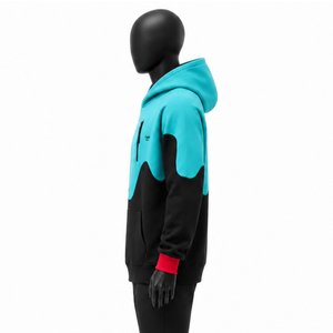 Custom Waterproof Tall Snowboarding Hoodie Longline Oversized Fleece Pullover Heavyweight Winter Ski Techwear Men's Sweatshirt - Product Image 2