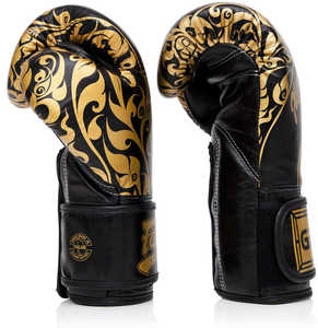 Guantes de Boxeo Profesionales Dobles Personalizados de Alta Calidad, Ligeros, Antideslizantes y Transpirables con Cierre para Adultos, de Cuero - Product Image 4