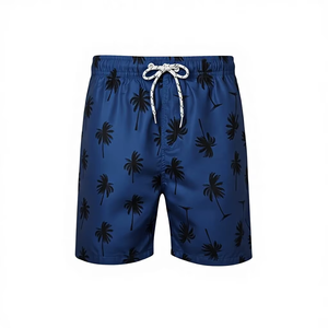 Short de bain pour homme Factory Surf, séchage rapide, style hawaïen, taille mi-haute élastique, 100 % polyester, séchage rapide, short chaud - Product Image 4