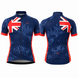 Maillot de Ciclismo Cortavientos con Estampado Digital Elástico en Cuatro Direcciones, Diseño Personalizado para Equipos, Largo Frontal para Hombre - Product Image 4