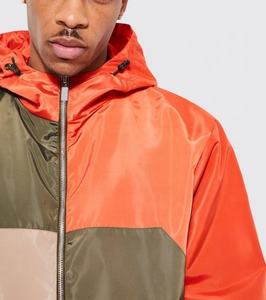 Chaqueta Cortavientos Personalizada de Estilo Urbano, Transpirable, con Capucha, de Nailon, Tallas Grandes, con Diseño de Parches de Colores, para Verano - Product Image 3