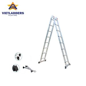 Échelle escamotable pliante à 8 marches en aluminium double face moderne de haute qualité 6 m durable avec 1 an de garantie NVLG-310 - Product Image 6