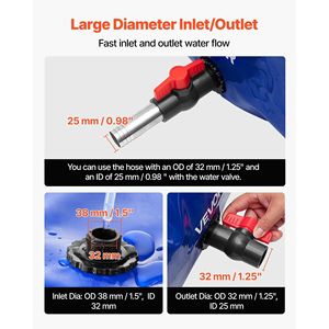 Tanque de Almacenamiento de Agua de Gran Capacidad de 105.7 Galones (400L), Bolsa de Hidratación de PVC 1000D, Plegable, Portátil, para Exteriores - Product Image 5