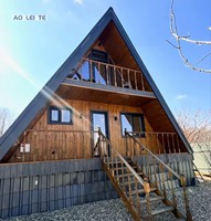 Vente directe d'usine à bas prix vente chaude maison mobile préfabriquée fabriquée fabriquée en Chine structure en acier maison triangulaire pour une utilisation dans les centres de villégiature
