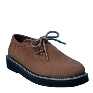 Chaussures décontractées en daim marron pour hommes avec semelle en caoutchouc et lacets pour événements en plein air, shorts pour hommes - Product Image 5