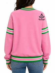 Nueva Llegada HMR, Camisetas de Algodón de Alta Calidad con Cuello Redondo y Manga Larga, Bordado de la Hermandad Alpha Kappa, Sudadera con Diseño de Collage - Product Image 5