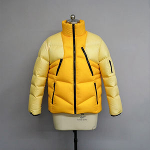 New Arrive Unique Design High Quality Custom Coated Stand Collar Quilted Puffer Hooded <b>Reversible</b> Winter Casual <b>Jacket</b> Men Cheap - Product Image 1