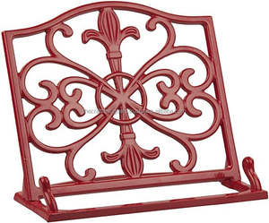 Support de livre de cuisine en métal avec pieds en caoutchouc antidérapant, protégeant la surface et assurant la stabilité du livre de cuisine tout au long du processus - Product Image 6