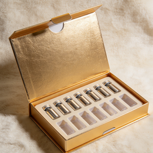 Frascos de vidrio de 5 ml chapados en oro y plata para líquidos de crecimiento, ampollas médicas de belleza, solución de bayoneta, electrochapado en stock - Product Image 2