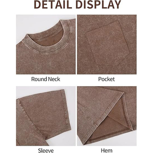 Camiseta Negra de Manga Corta para Hombre con Bolsillo en el Pecho, Corte Regular, Algodón Jersey, Cuello Redondo, Color Sólido - Product Image 5