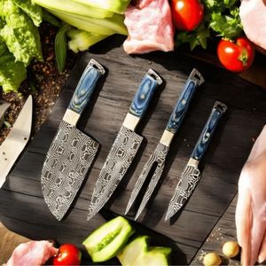 Juego de Cuchillos de Cocina Profesionales con Hojas de Acero Inoxidable Afiladas y Mangos Cómodos para Cortar Verduras y Carne - Product Image 3