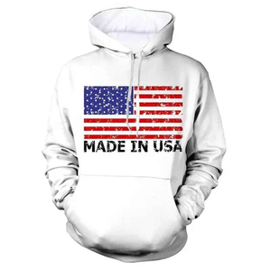 Sublimation Hoodie 300g 100% Cotton Oversized Thermal Breathable Eco-Friendly Autumn <b>Men's</b> Hoodie Custom Printed - Product Image 4