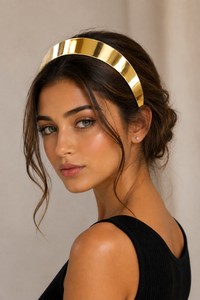 Minimalist Modern Metal Hairband Solid Color High Quality Women <b>Wedding</b> <b>Accessory</b> 15 Cm - Product Image 6