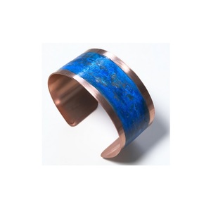 2027 New Year rustic patina <b>copper</b> cuff Hollow Iranian <b>Bangles</b> for Women molten patina brass cuff With Best Selling - Product Image 4