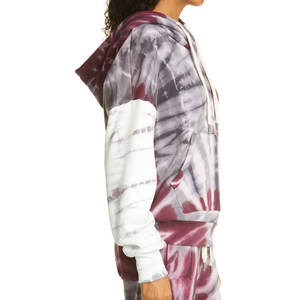 Vêtement surdimensionné avec motif Tie-Dye, manches longues, coupe ample confortable, matière polaire douce pour un confort optimal 2026 - Product Image 3