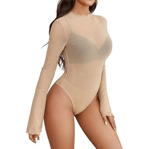 Top Elástico Ligero y Elegante para Mujer, Nueva Colección, Body con Pedrería para la Noche, Venta Especial - Product Image 3