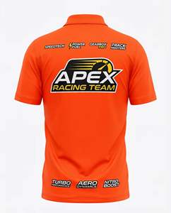 Créez votre propre polo de course automobile, broderie par sublimation, léger, grandes tailles, maillot pour équipe de mécaniciens et personnel. - Product Image 1