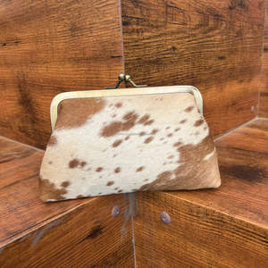 กระเป๋าใส่เหรียญหนังวัวแบบมีที่คาดผมลายตะวันตกกระเป๋าคลัทช์มีสไตล์กระเป๋าสตางค์หนัง - Product Image 3