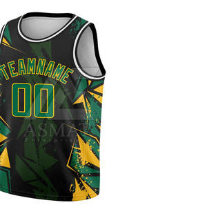 Maillot de basket-ball réversible personnalisé en sublimation pour hommes et jeunes, vente en gros - Product Image 2