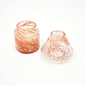 Bougie parfumée à la cire d'orange Dreamy Splatter dans un support en verre, lanterne ou pot - Product Image 1