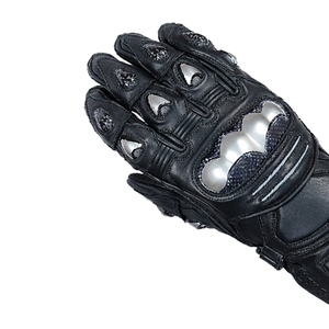 Gants de moto en cuir véritable de qualité supérieure, gants de protection pour la conduite à doigts entiers, protection CE des articulations, conception personnalisée OEM - Product Image 4