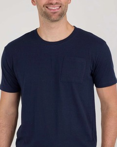 เสื้อยืดคอกลมทรงปกติ ผ้าฝ้าย 100% หนัก 260GSM เนื้อนุ่ม ระบายอากาศได้ดี ไซส์ใหญ่พิเศษ มีกระเป๋า สำหรับผู้ชาย - Product Image 4
