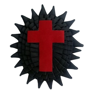 Sir Knight Knights Templar Chapeau Rosette Illinois Regulation Hand Bullion Embroidery Cross - Product Image 2