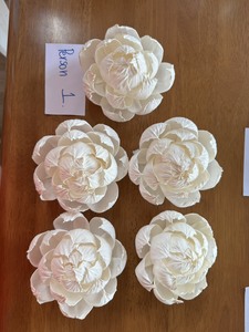 Fleurs de pivoine en bois de Sola faites à la main, durables et économiques, en vrac, avec taille personnalisable 11 CM - Product Image 6