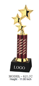 Exquisite Golden Star Metal <b>Trophy</b> By Pooja Piru For Corporate Success Sports Events And Academic Excellence Celebrations - Product Image 4