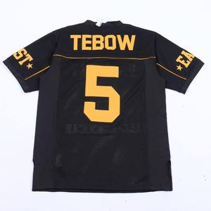 Camiseta de malla estilo retro de los 90 con cuello en V, jersey de fútbol americano con logo bordado personalizado para hombre - Product Image 2