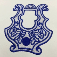 Ensemble d'articles de cérémonie maçonniques Blue Lodge, bleu roi, broderie machine, blanc et bleu, ceinture réglable (PRIX PAR PIÈCE)