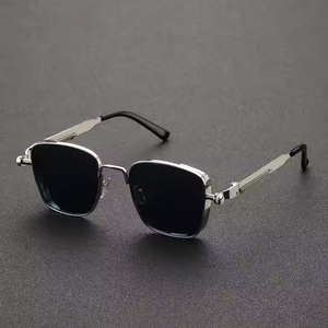 2026 Cyberpunk Future Technology UV400 <b>Sunglasses</b> for Men Large Square Steampunk Metal Frame Light Weight Comfortable - Product Image 4