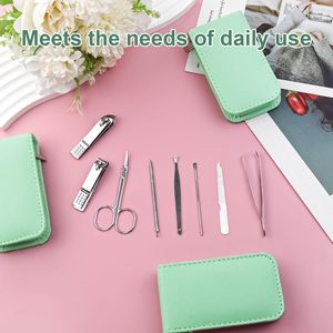 Custom Stainless Steel Manicure Set <b>Nail</b> Clipper Grooming Kit with Travel Zipper Case Pedicure <b>Tools</b> OEM ODM - Product Image 4