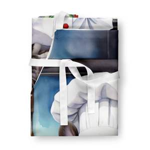 Delantal de cocina Multicolor grande Unisex con estampado de Bulldog Francés para cocinar, hornear, manualidades, jardinería, solo para adultos - Product Image 3