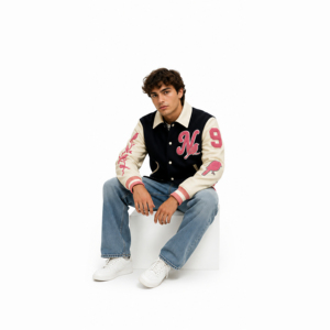 Veste universitaire pour femmes, vestes de baseball personnalisées pour femmes, vestes Letterman personnalisées, vestes universitaires vierges en gros - Product Image 2