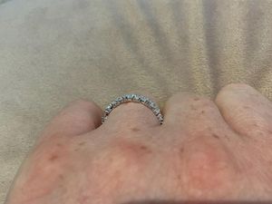 Bague d'éternité de luxe en or blanc 14K/18K avec diamants taille marquise, empilable, pour mariage, fabricant de joaillerie fine - Product Image 2