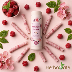 Miswak con sabor a frambuesa, palo de cuidado bucal natural con sabor a frutas frescas que proporciona una limpieza suave de los dientes, encías saludables y duraderas. - Product Image 2