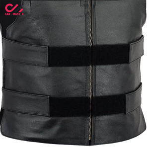 Top Premium Quality Custom Made Blank Customized Leather <b>Vest</b> Vintage Colorful Leather Hot Sale Custom Made Leather <b>Vest</b> Men - Product Image 4