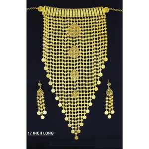 Fournitures de bijouterie Bijoux indiens pour femmes Parure de bijouterie de mariage Dubai plaqué rhodium Vente en gros de boucles d'oreilles dubai en cuivre - Product Image 6