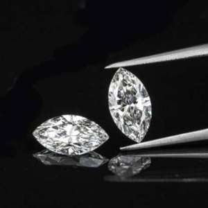 Vente en gros CONCEPTION Pierre de moissanite synthétique (cultivée en laboratoire) de couleur D, taille marquise blanche personnalisée, pierre non montée / Certificat IGI - Product Image 3