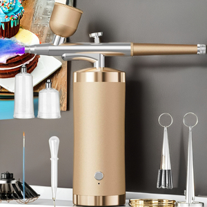 High Pressure Airbrush <b>Kit</b> with Display Compressor for Nail Art Cake Makeup Barber Liquid Stain - Product Image 6