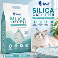 Litière pour chat en gel de silice à granulométrie irrégulière, faible teneur en poussière, bonne désodorisation, approvisionnement direct usine