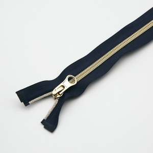 80cm Gold-toothed Open End Nylon Special <b>Zipper</b> for Jacket - Product Image 1