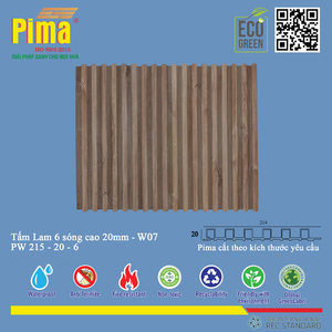 แผ่นผนัง WPC ลายร่อง ดีไซน์ทันสมัย สำหรับตกแต่งภายใน ปรับปรุงบ้าน ขายส่ง Pima - Product Image 2