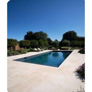 Disponibilité en vrac de tuiles faites sur commande de calcaire de coupe pour l'extérieur de villa et la finition extérieure aiguisée - Product Image 5