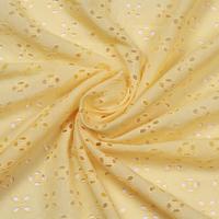 Tissu en coton peigné respirant et léger, broderie anglaise, motif imprimé, pour confection de robes femme et fille - En stock
