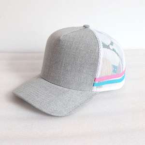 Casquette de baseball unisexe personnalisée en sergé uni, style Tucker, à visière plate, pour le sport et le camping, protection solaire, vente en gros, prix usine - Product Image 1